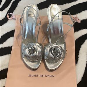 Stuart Weitzman - Silver Stiletto - Size 11